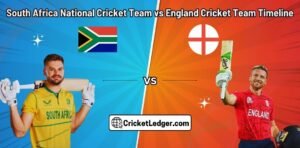 South Africa National Cricket Team vs England Cricket Team Timeline