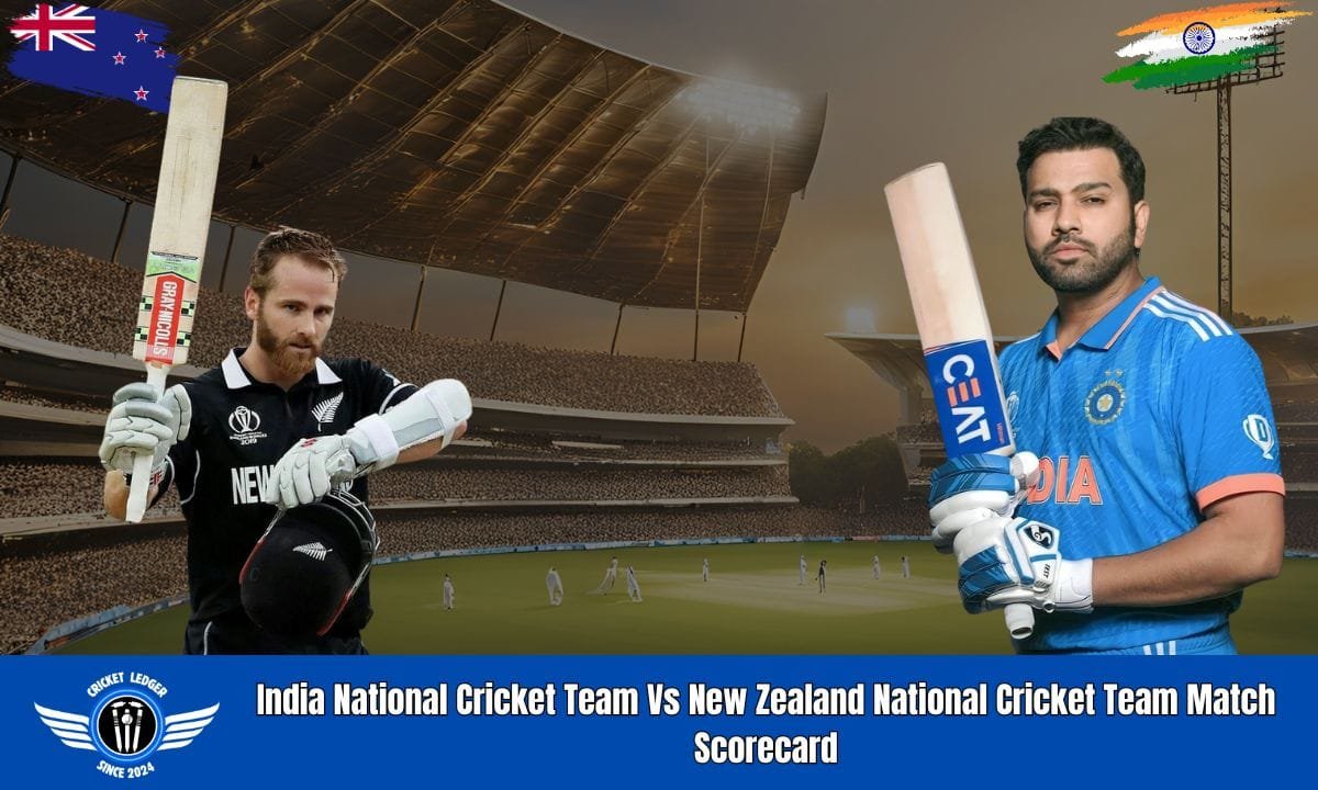 India National Cricket Team vs New Zealand National Cricket Team match scorecard