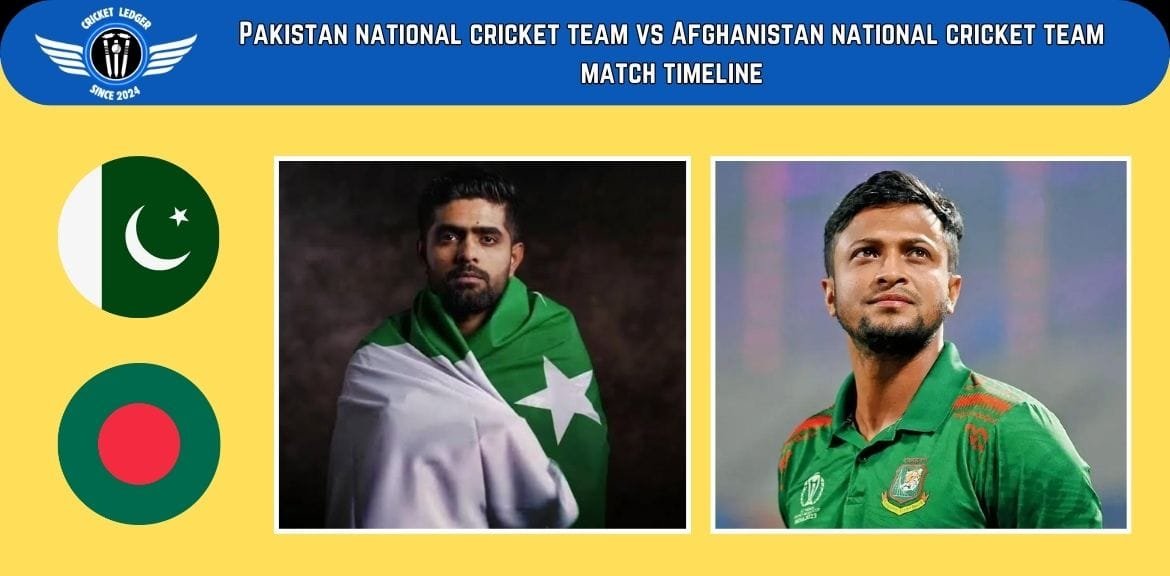 Pakistan National Cricket Team vs Afghanistan National Cricket Team Match Timeline