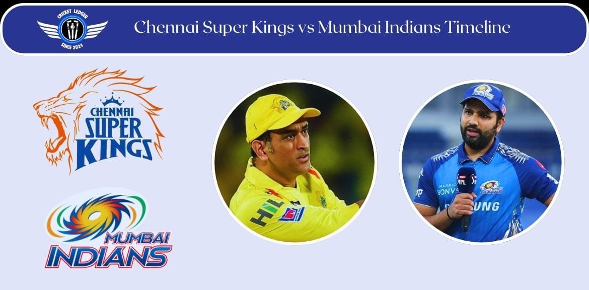 Chennai Super Kings vs Mumbai Indians Timeline