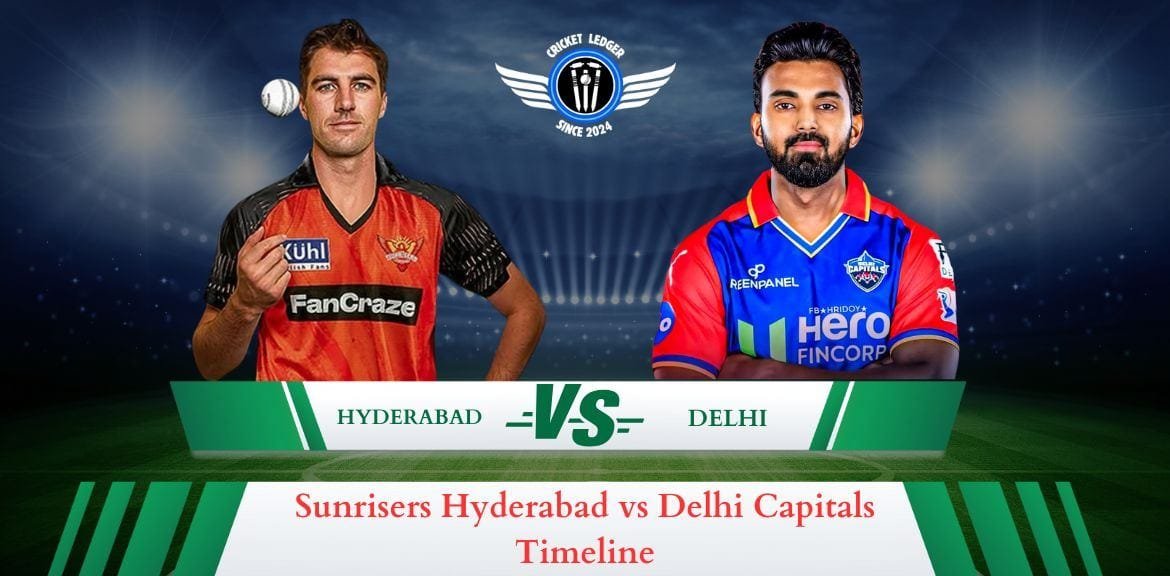 Sunrisers Hyderabad vs Delhi Capitals Timeline