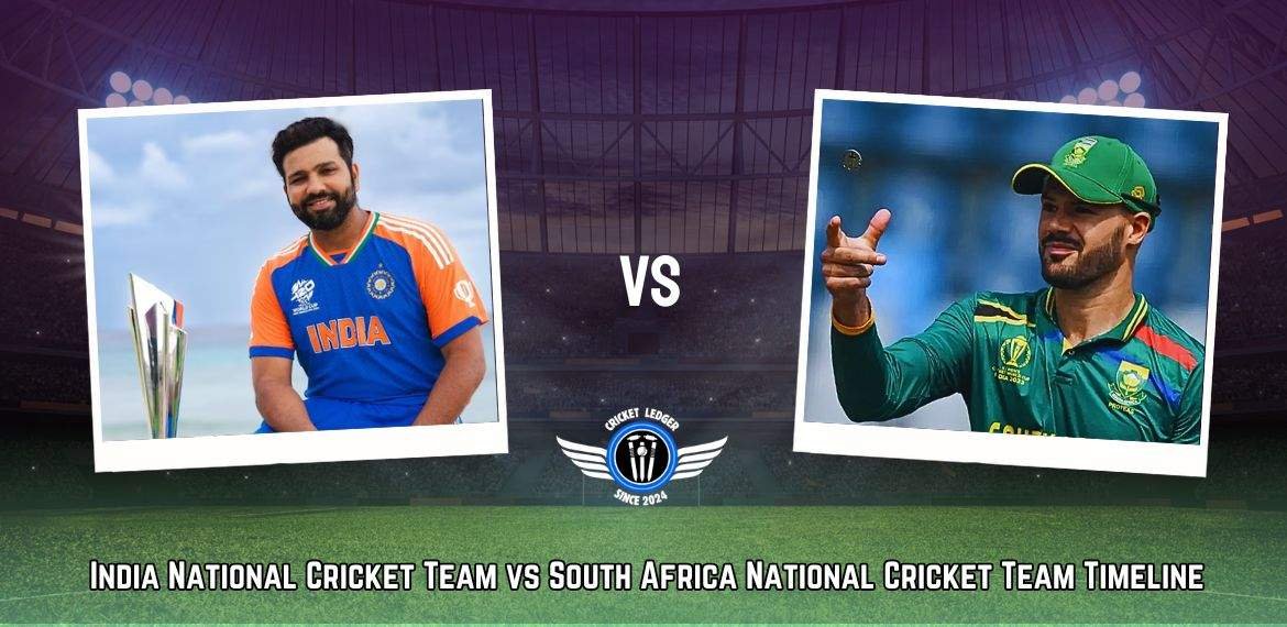 India National Cricket Team vs South Africa National Cricket Team Timeline