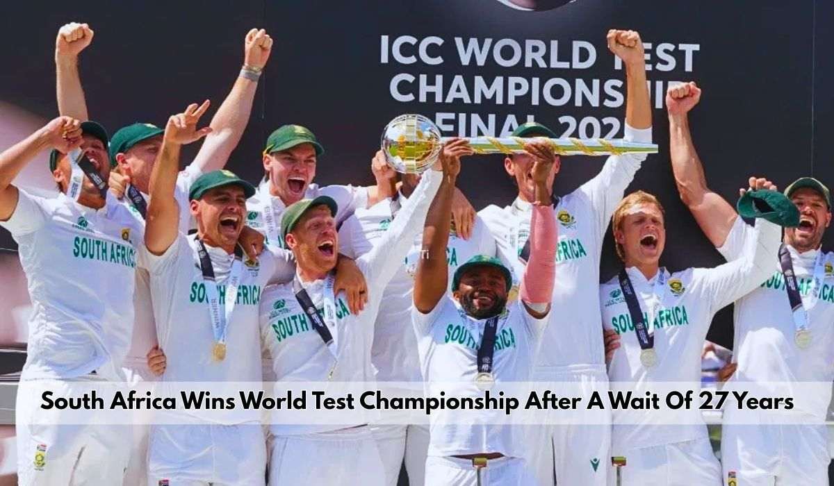 South Africa Wins World Test Championship After A Wait Of 27 Years